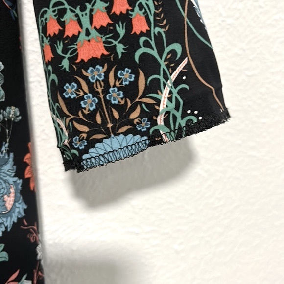 Zara black floral dress M - Picture 4 of 7